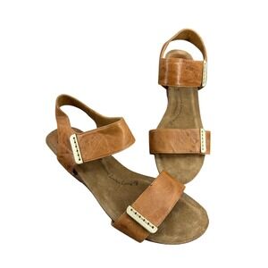 Sofft Verdi II Luggage (chestnut brown) Leather Sandals Strap Shoes 9 M‎